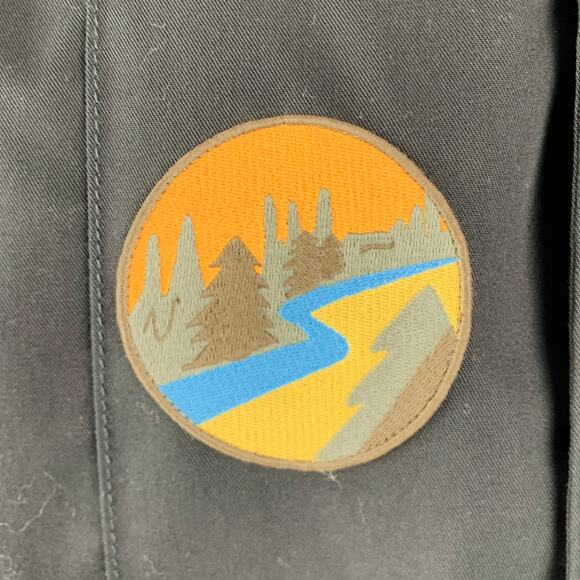 ACNE STUDIOS Size 44 Black Polyester Cotton Patches Jacket - Picture 2 of 8